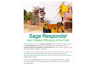 CFO on the go, Sage 100 Contractor Email Blast Screenshot